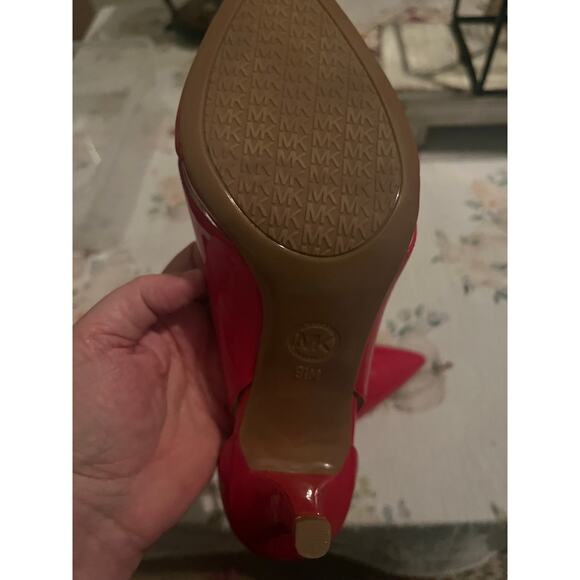 Michael Kors Keke Women's Red Patent Leather Stiletto Pumps Size 9.5 - Picture 12 of 12
